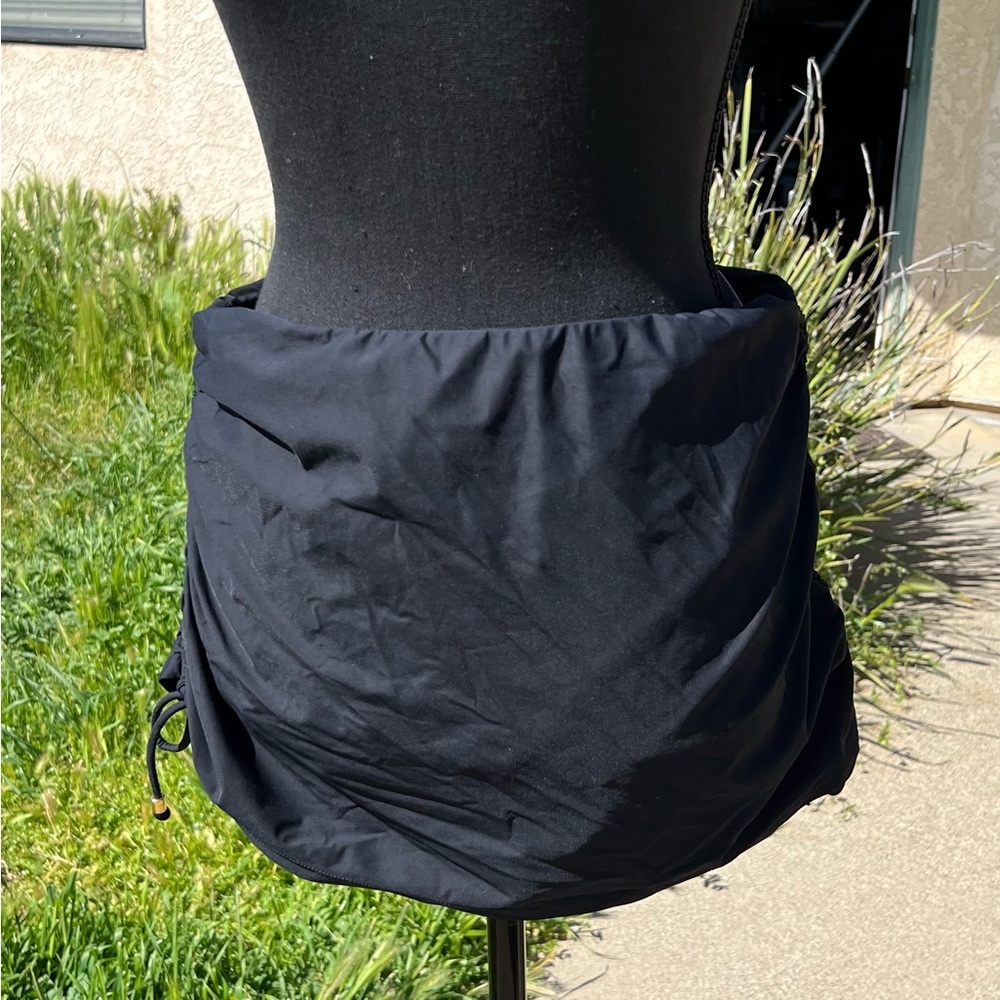 SPANX 1357 Core Slims All Around Ruched Sides Skirtini Size 10 Black